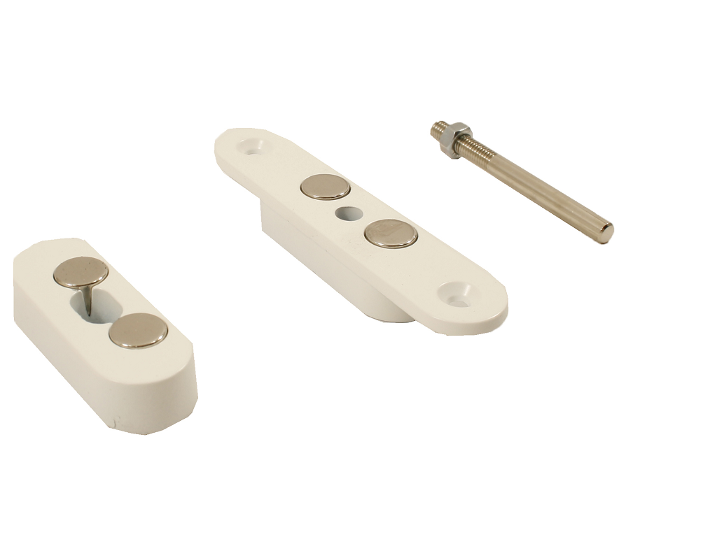 Serratura infilare magnetica respingente Atomo Battente frontale Tondo mm.18x85 Varie Finiture | Saletta - immagine 2